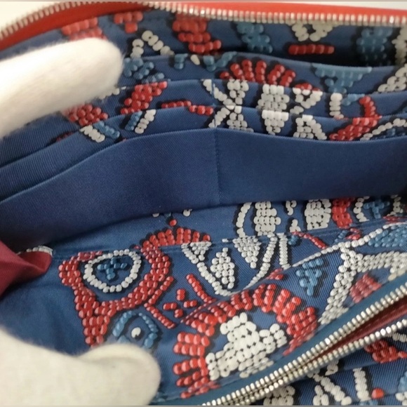 HERMES Red Long Zippy Leather Wallet | EUC - Picture 7 of 8